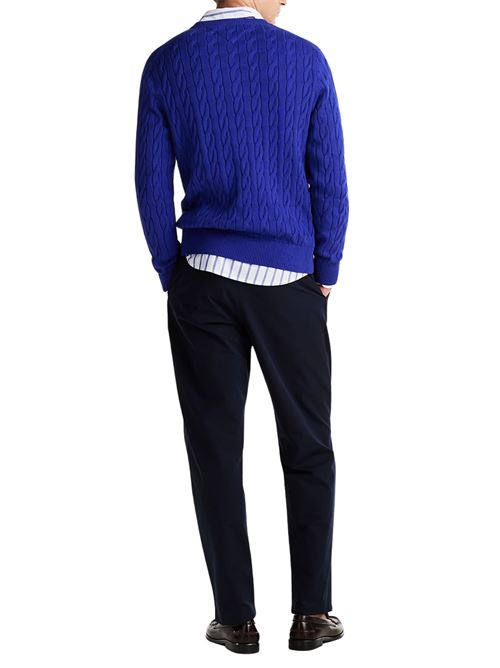 Maglioncino uomo blu in cotone bio Tommy Hilfiger | MW0MW33132D03